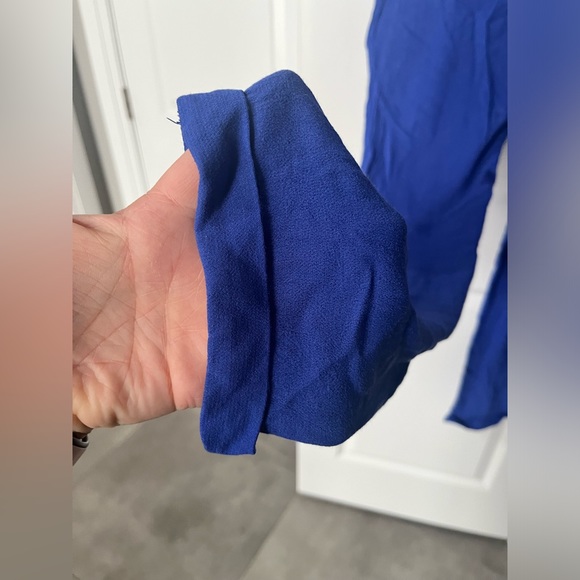 Blue jumpsuit with white embroidery size medium item 07-11 - Picture 9 of 13